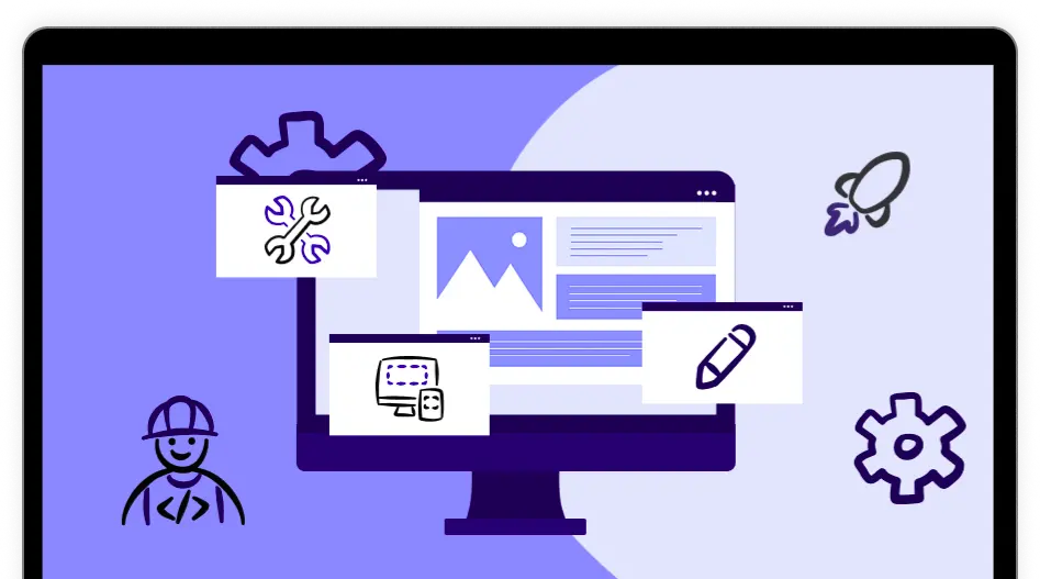 Data points on top of landscape